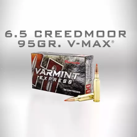 Hornady V-Max 6,5CR 6,5g/95gr 20kpl - Kiväärin kaliiperit 6,5-7,62 - 090255814811 - 1