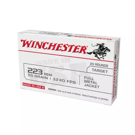 Winchester 223rem FMJ 55gr - Kiväärin kaliiperit .222-.243 - 020892213111 - 1
