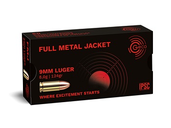 Geco 9mm Luger 8g FMJ 50 ptr/ltk pistoolinpatruuna - Käsiasepatruunat - 4000294186295 - 2
