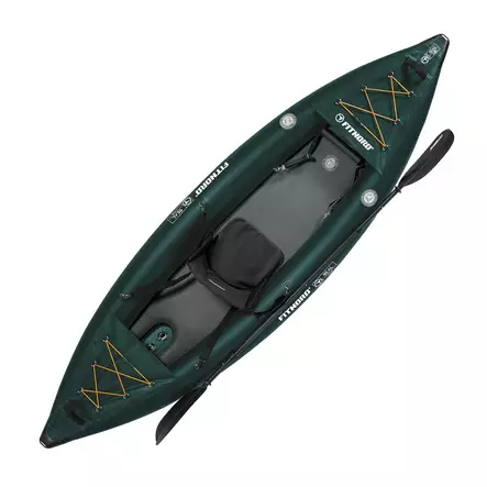 FitNord Seal One ilmatäytteinen kajakki, tummanvihreä (1-istuttava) G2 2026 - Ilmatäytteiset kajakit - KK1003867 - 2